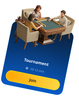 Tournament room card with a blue table scene