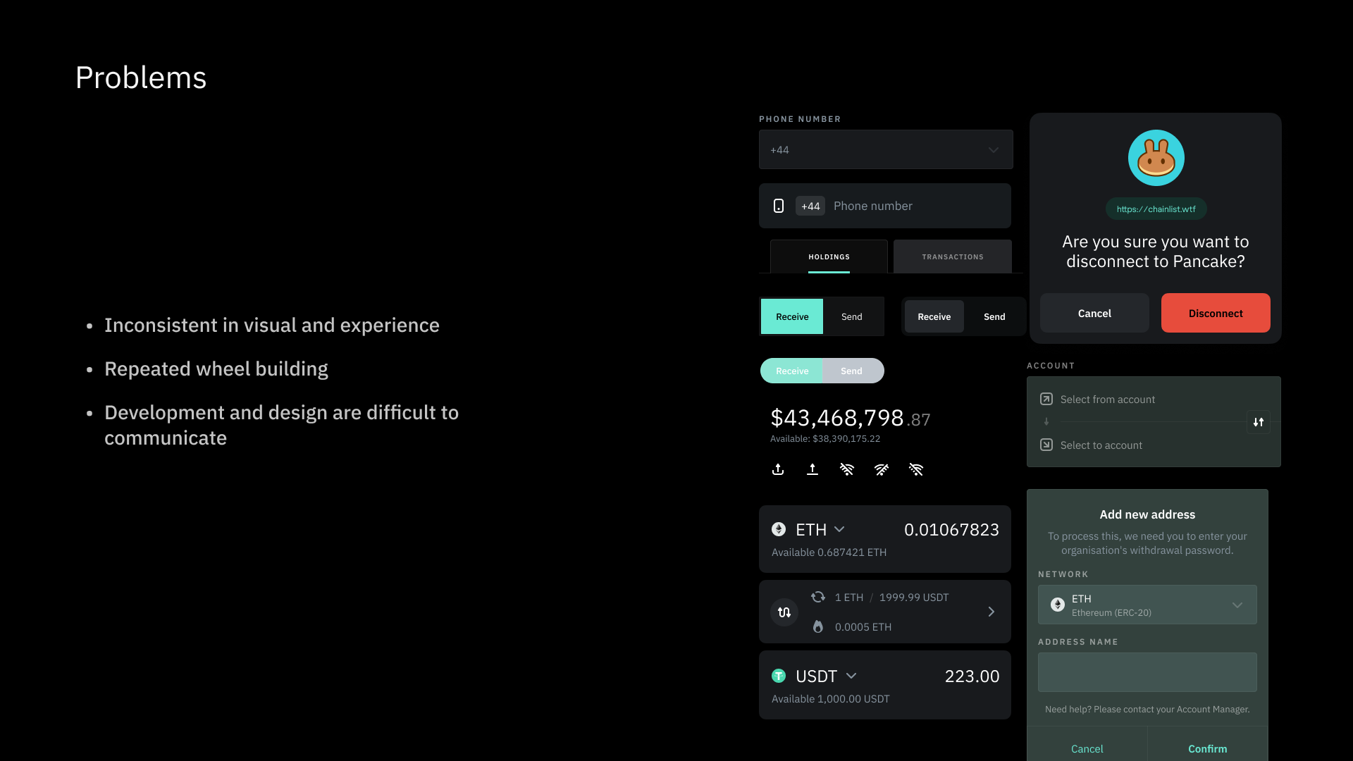 Copper design system problems: inconsistent visuals, repeated components, and difficult collaboration